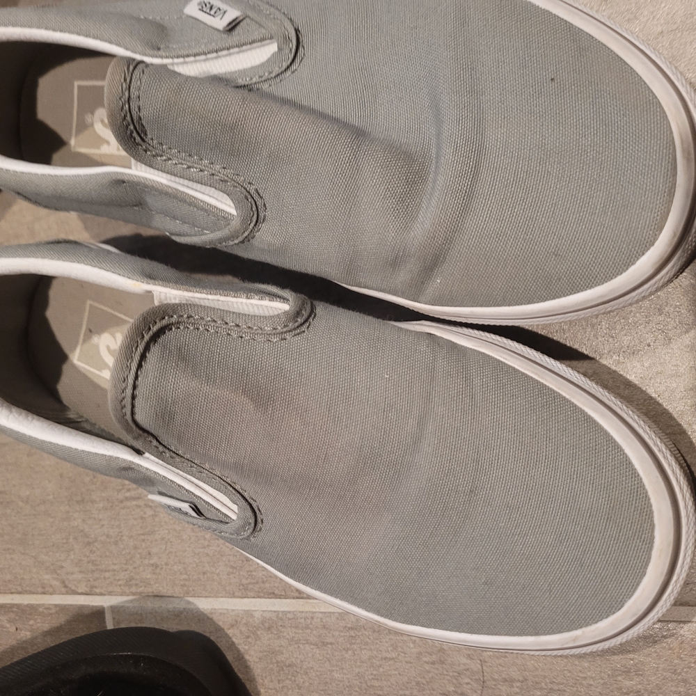 Gray Slip-On Canvas Shoes